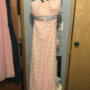 Special occasion lace dress beaded details